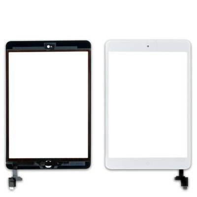 Тачскрін APPLE iPad Mini/Mini 2 з мікросхемою і кнопкою Home білий 00-00020076 фото