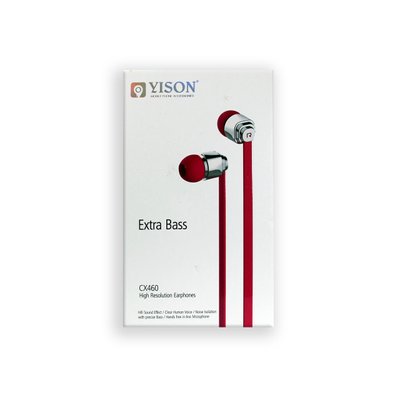 Навушники YiSON CX460 вакуумні, рожеві 00-00015744 фото