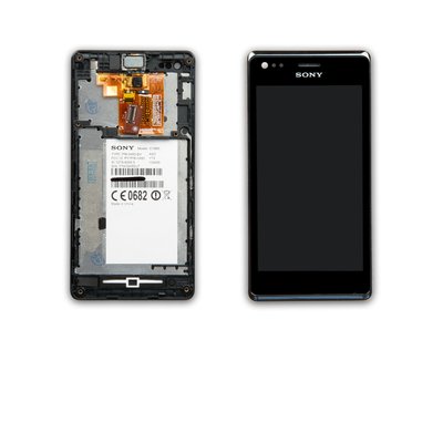 Дисплей SONY C1904/C1905/C2005 Xperia М с черным тачскрином и рамкой 00-00016073 фото