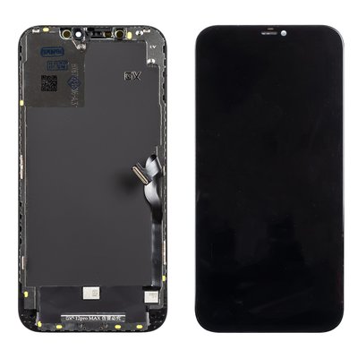Дисплей APPLE iPhone 12 PRO Max (AMOLED) (GX-HARD) з чорним тачскріном 00-00120911 фото