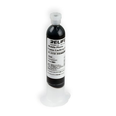 Клей-герметик RELIFE RL-035B (30 мл) черный, в шприце (для корпусной рамки) 00-00024080 фото