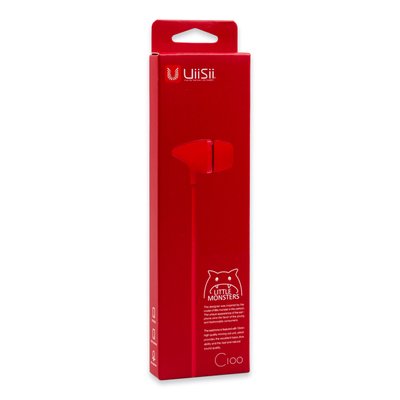 Навушники UiiSii C100, червоні 00-00020905 фото