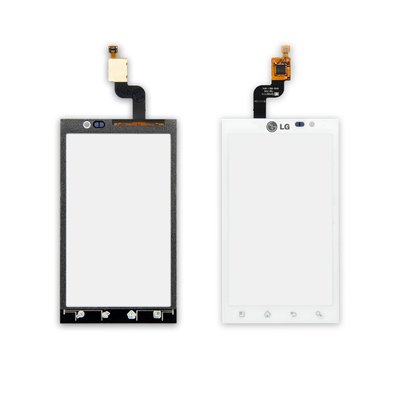 Тачскрін LG P920 Optimus 3D білий 00-00015398 фото