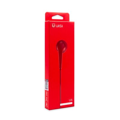 Навушники UiiSii U6, червоні 00-00020893 фото
