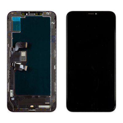 Дисплей APPLE iPhone XS Max (IPS) (IN CELL) (ZY) (COF) с черным тачскрином 00-00021865 фото