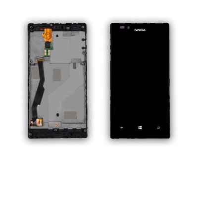 Дисплей NOKIA 720 с черным тачскрином и рамкой 00-00000801 фото