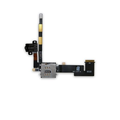 Шлейф APPLE iPad 2 (3G) с коннектором наушников и Sim-держателем 00-00016802 фото