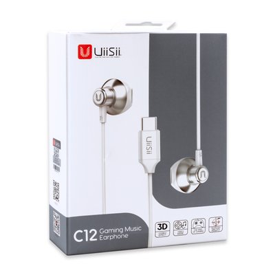Навушники UiiSii C12 Type-C, білі 00-00020868 фото