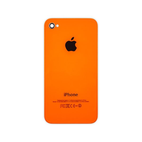 Задня кришка на APPLE iPhone 4S помаранчева 00-00014928 фото