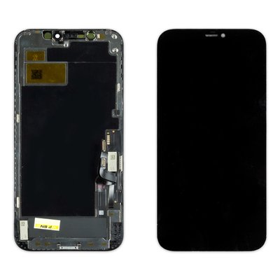 Дисплей APPLE iPhone 12/12 PRO (IPS) (IN CELL) (ZY) з чорним тачскріном 00-00023004 фото
