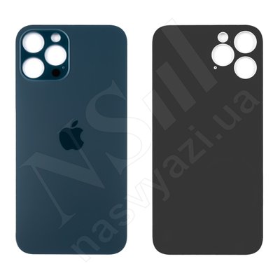 Задня кришка APPLE iPhone 12 Pro Max синя (великі отвори) 00-00025000 фото