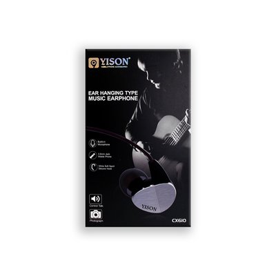 Навушники YiSON CX610 вакуумні з гарнітурою, чорні 00-00015760 фото