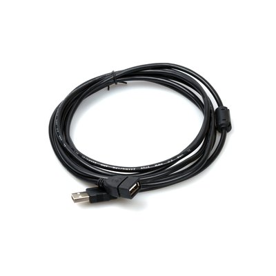 Подовжувач USB 2.0 3м з 1 фільтром чорний 00-00019195 фото