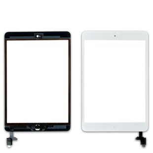 Тачскрін APPLE iPad Mini/Mini 2 з мікросхемою і кнопкою Home білий 00-00020076 фото