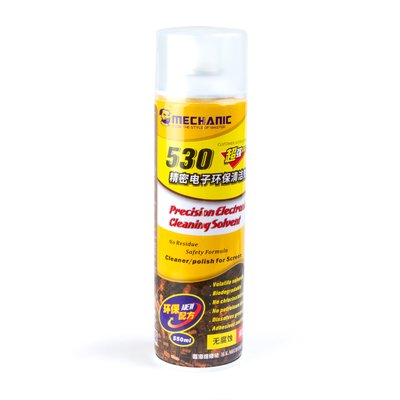 Спрей MECHANIC 530 (H1) для очистки плат (550 мл) жёлтый 00-00023520 фото