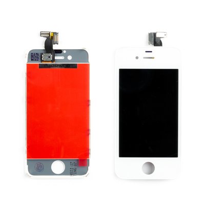 Дисплей APPLE iPhone 4 з білим тачскріном 00-00020596 фото