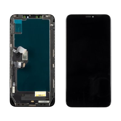 Дисплей APPLE iPhone XS Max (IPS) (IN CELL) (ZY) (ASI) з чорним тачскріном 00-00121400 фото