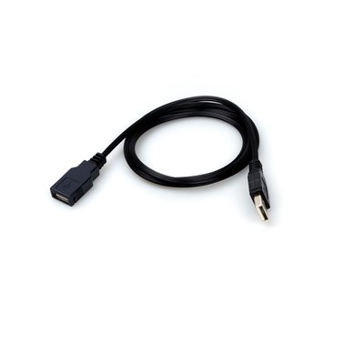 Удлинитель USB 2.0 1м рифленый черный 00-00019197 фото