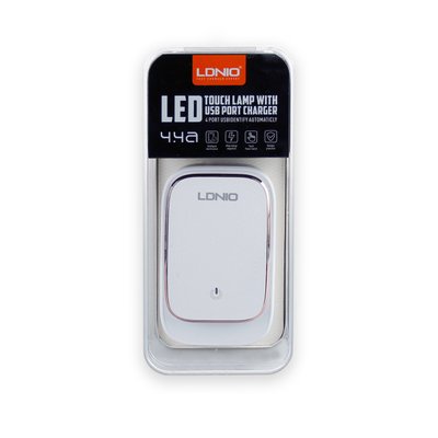 Зарядное устройство USB LDNIO A4405 Led Touch 4 Ports 2 в 1 (адаптер + кабель USB-Micro - USB) 00-00017181 фото