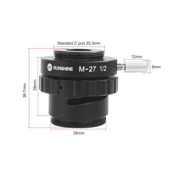 Адаптер для мікроскопа SUNSHINE M-27 1/2 00-00025478 фото