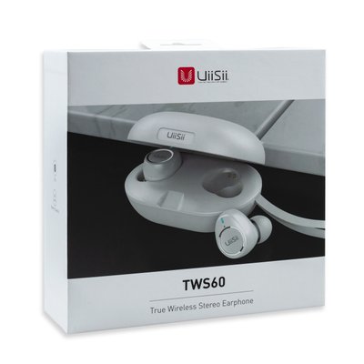 Наушники Bluetooth UiiSii TWS-60 беспроводные, белые 00-00020865 фото