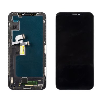 Дисплей APPLE iPhone X (IPS) (IN CELL) (JK) з чорним тачскріном 00-00120891 фото