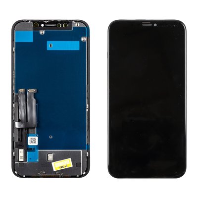 Дисплей APPLE iPhone XR (IPS) (IN CELL) (JK) с черным тачскрином 00-00120892 фото