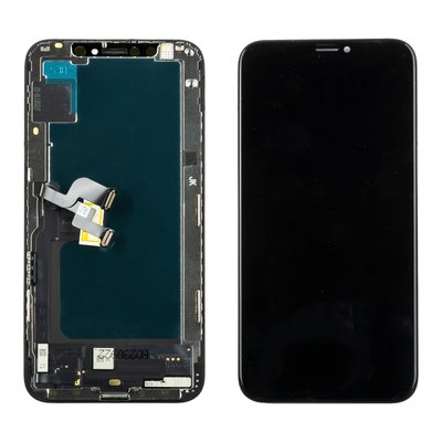 Дисплей APPLE iPhone XS (IPS) (IN CELL) (JK) с черным тачскрином 00-00120893 фото