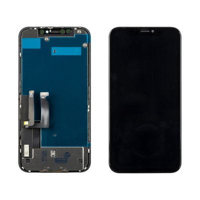 Дисплей APPLE iPhone XR (IPS) (KD) с черным тачскрином 00-00120945 фото