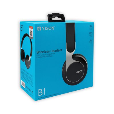 Навушники Bluetooth YiSON B1 бездротові, чорні 00-00017434 фото