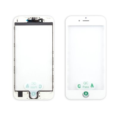 Скло тачскрина APPLE iPhone 6S біле, з рамкою і OCA плівкою 00-00024672 фото