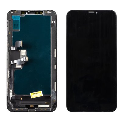 Дисплей APPLE iPhone XS Max (IPS) (IN CELL) (JK) з чорним тачскріном 00-00120895 фото