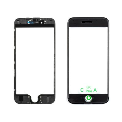 Стекло тачскрина APPLE iPhone 6S чёрное, с рамкой и OCA плёнкой 00-00024673 фото