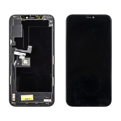Дисплей APPLE iPhone 11 PRO (IPS) (IN CELL) (JK) з чорним тачскріном 00-00120896 фото
