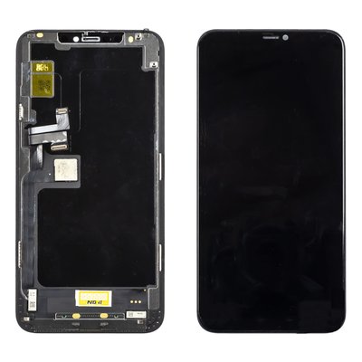 Дисплей APPLE iPhone 11 PRO Max (IPS) (IN CELL) (JK) з чорним тачскріном 00-00120897 фото