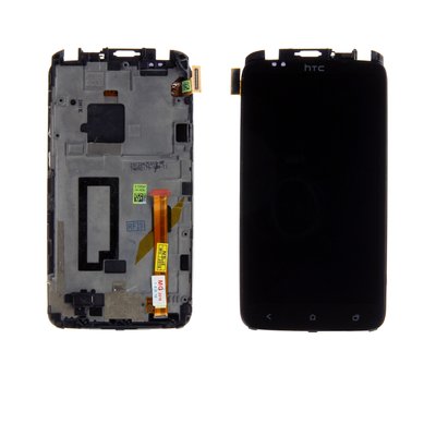 Дисплей HTC S720e One X з чорним тачскріном і рамкою 00-00015351 фото