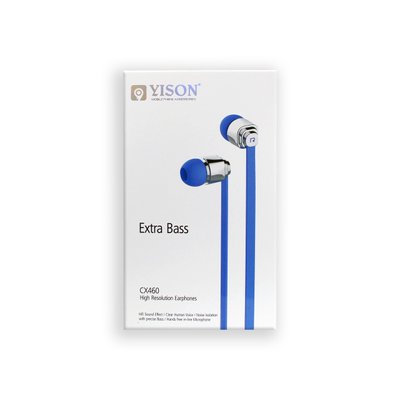 Навушники YiSON CX460 вакуумні, блакитні 00-00015742 фото