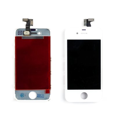 Дисплей APPLE iPhone 4S з білим тачскріном 00-00020483 фото