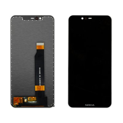 Дисплей NOKIA 5.1 Plus (TA-1105) с черным тачскрином 00-00020495 фото