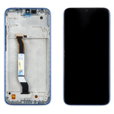 Дисплей XIAOMI Redmi Note 8 c чорним тачскріном і синьою рамкою 00-00022960 фото