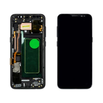 Дисплей SAMSUNG G950 Galaxy S8 (AMOLED) із чорним тачскрином з рамкою 00-00021728 фото